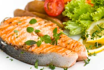 Grilled salmon