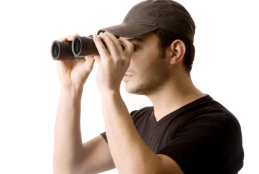 Binocular man