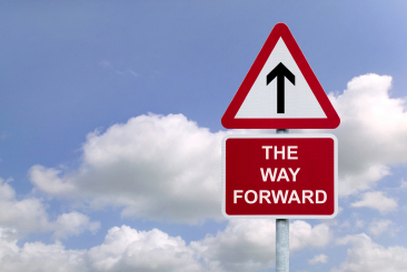 The way forward sign