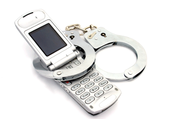 Cellphone handcuffs