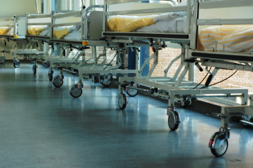 Hospital beds scaled