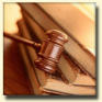 Gavel and books